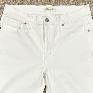 Madewell White Skinny Jeans